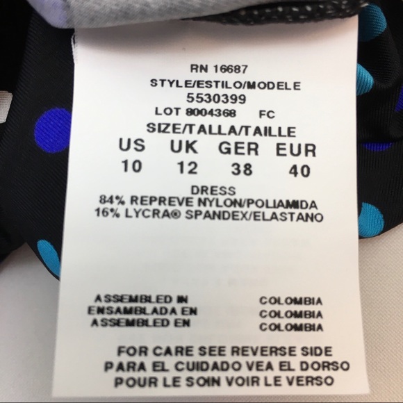 Penbrooke Polkadot One Piece Swim Wear NWT Sz 10 - Picture 8 of 8